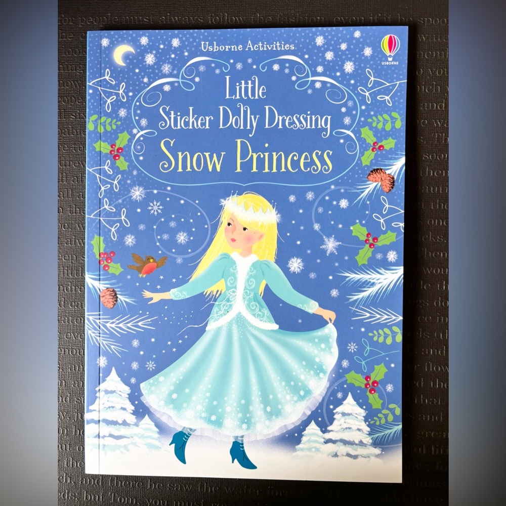 3 for $20 Usborne Little Sticker Dolly Dressing: Snow Princess - NEW